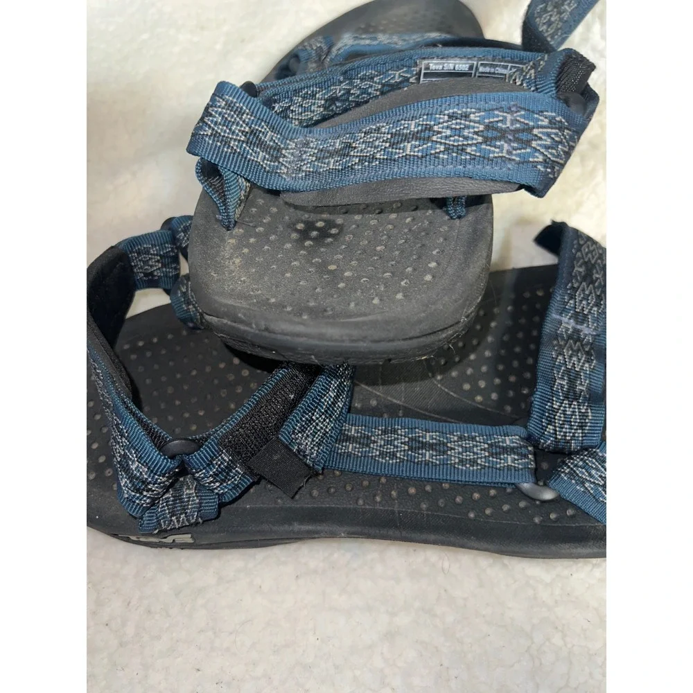 Teva Mens Hurricane XLT2 Sport Sandals Blue Gray Geometric 6502 Size 14